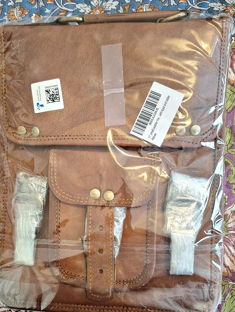 Buckle B016LGSQUE Leather Backpack in Brown NWT